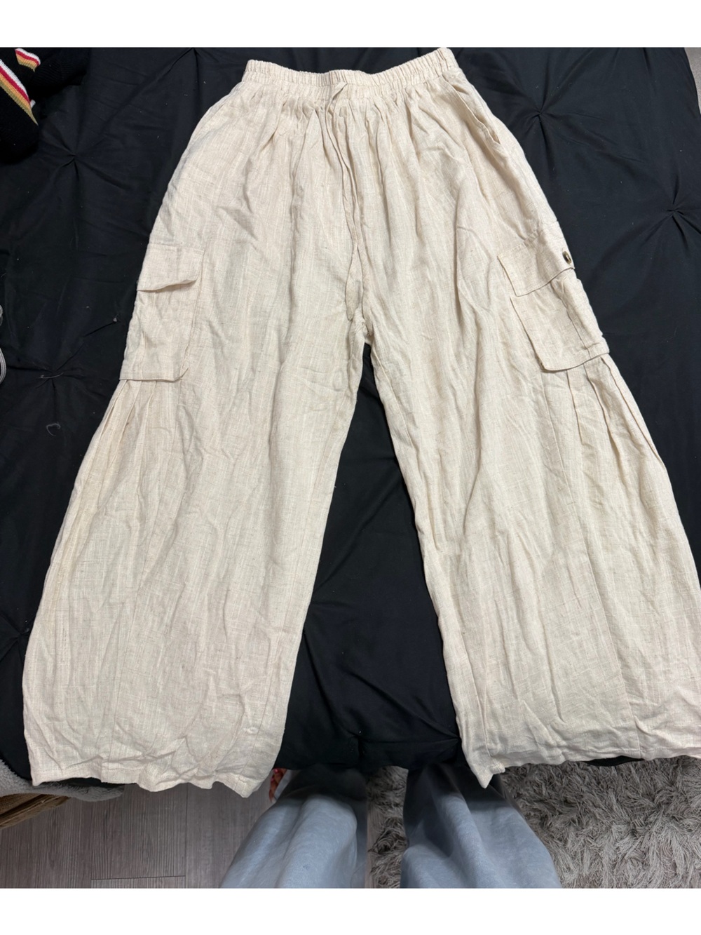 Aakaa Woman Natural Cream Cargo Chinos